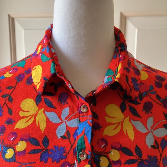 Maeve by Anthropologie Long Sleeve Multicolor Light Shirt - Picture 4 of 12